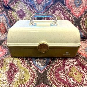 Caboodle Ulta Beauty white and gold
